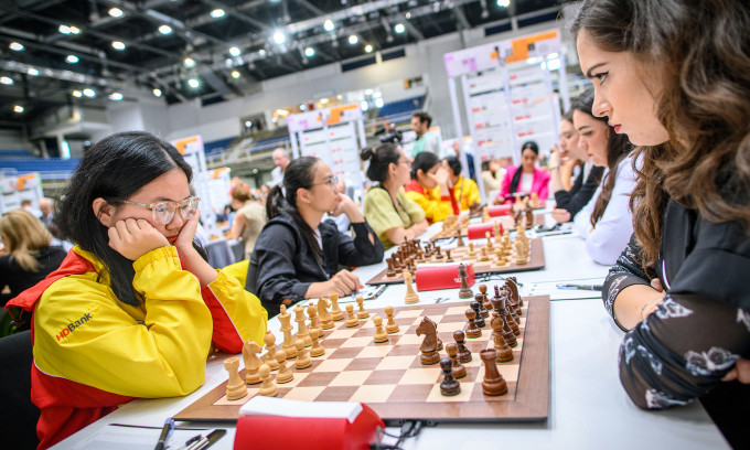 v6bet Việt Nam thắng ngược đương kim vô địch châu Âu ở Olympiad cờ vua